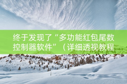 终于发现了“多功能红包尾数控制器软件”（详细透视教程）-哔哩哔哩