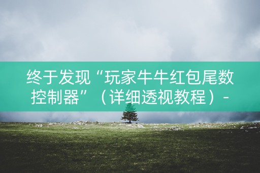 终于发现“玩家牛牛红包尾数控制器”（详细透视教程）-哔哩哔哩