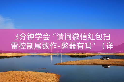 3分钟学会“请问微信红包扫雷控制尾数作-弊器有吗”（详细透视教程）-哔哩哔哩
