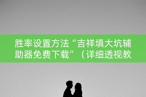 胜率设置方法“吉祥填大坑辅助器免费下载”（详细透视教程）-哔哩哔哩