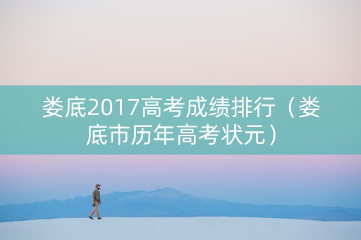 娄底2017高考成绩排行（娄底市历年高考状元）