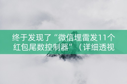 终于发现了“微信埋雷发11个红包尾数控制器”（详细透视教程）-哔哩哔哩