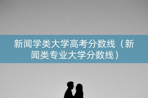 新闻学类大学高考分数线（新闻类专业大学分数线）