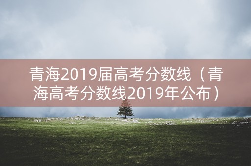 青海2019届高考分数线（青海高考分数线2019年公布）