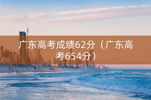 广东高考成绩62分（广东高考654分）