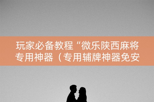 玩家必备教程“微乐陕西麻将专用神器（专用辅牌神器免安装）