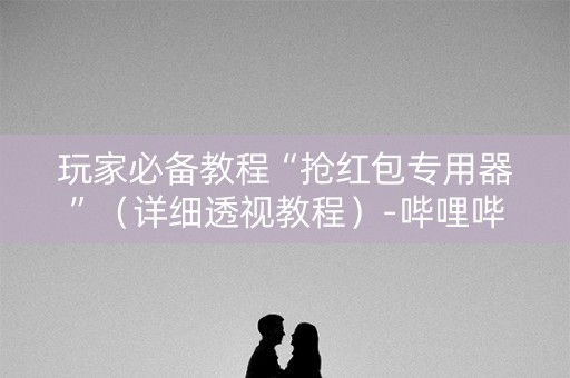 玩家必备教程“抢红包专用器”（详细透视教程）-哔哩哔哩
