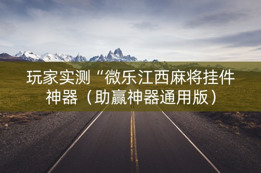 玩家实测“微乐江西麻将挂件神器（助赢神器通用版）