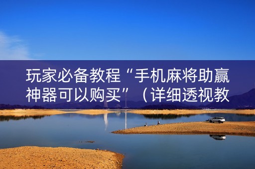 玩家必备教程“手机麻将助赢神器可以购买”（详细透视教程）-哔哩哔哩