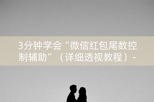 3分钟学会“微信红包尾数控制辅助”（详细透视教程）-哔哩哔哩