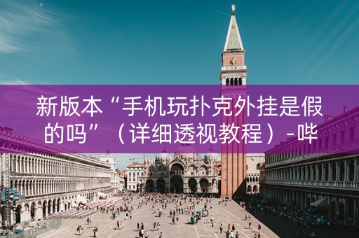 新版本“手机玩扑克外挂是假的吗”（详细透视教程）-哔哩哔哩