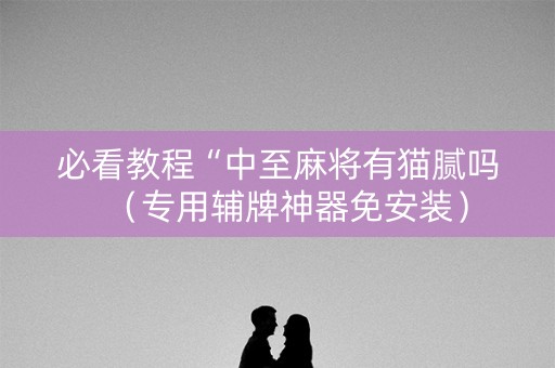 必看教程“中至麻将有猫腻吗（专用辅牌神器免安装）