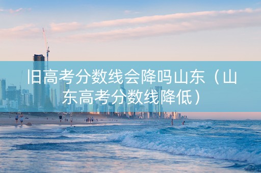 旧高考分数线会降吗山东（山东高考分数线降低）