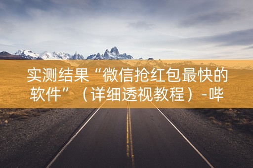 实测结果“微信抢红包最快的软件”（详细透视教程）-哔哩哔哩