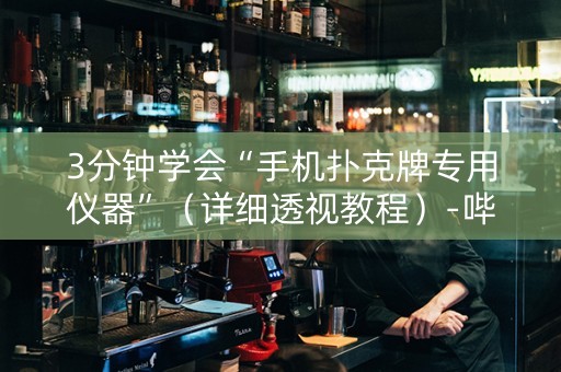3分钟学会“手机扑克牌专用仪器”（详细透视教程）-哔哩哔哩