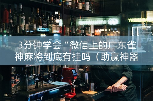 3分钟学会“微信上的广东雀神麻将到底有挂吗（助赢神器通用版）