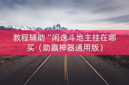教程辅助“闲逸斗地主挂在哪买（助赢神器通用版）