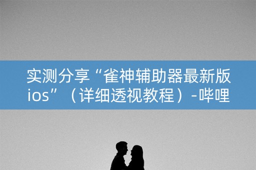 实测分享“雀神辅助器最新版ios”（详细透视教程）-哔哩哔哩
