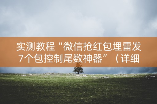 实测教程“微信抢红包埋雷发7个包控制尾数神器”（详细透视教程）-哔哩哔哩