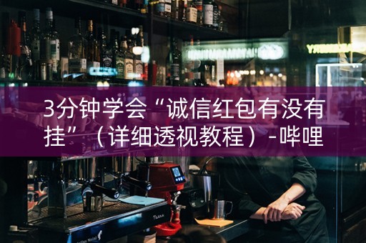 3分钟学会“诚信红包有没有挂”（详细透视教程）-哔哩哔哩