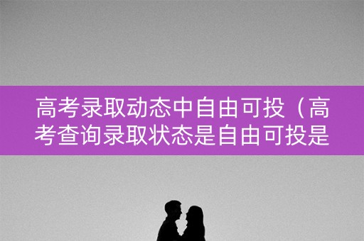 高考录取动态中自由可投（高考查询录取状态是自由可投是什么意思）