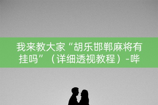 我来教大家“胡乐邯郸麻将有挂吗”（详细透视教程）-哔哩哔哩