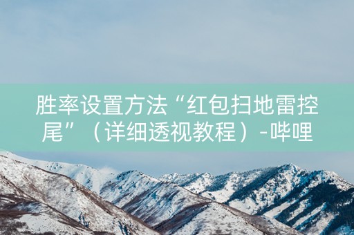 胜率设置方法“红包扫地雷控尾”（详细透视教程）-哔哩哔哩