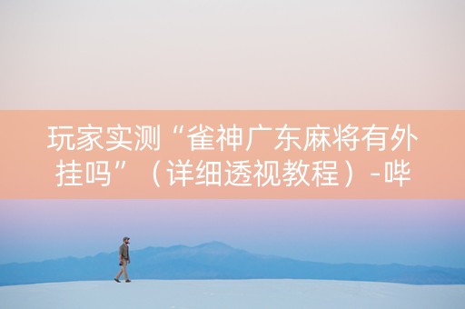 玩家实测“雀神广东麻将有外挂吗”（详细透视教程）-哔哩哔哩