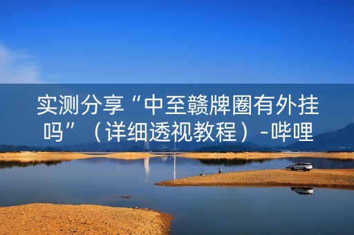 实测分享“中至赣牌圈有外挂吗”（详细透视教程）-哔哩哔哩
