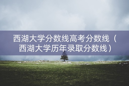 西湖大学分数线高考分数线（西湖大学历年录取分数线）