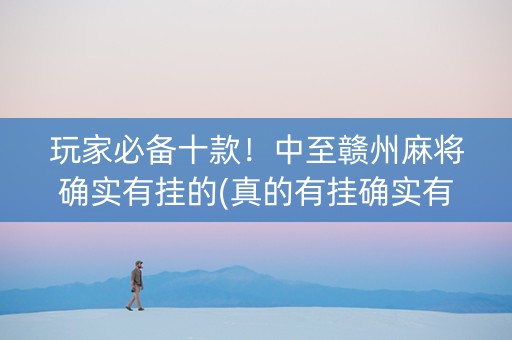玩家必备十款！中至赣州麻将确实有挂的(真的有挂确实有挂)