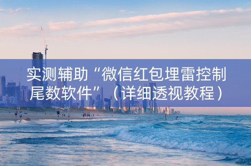 实测辅助“微信红包埋雷控制尾数软件”（详细透视教程）-哔哩哔哩