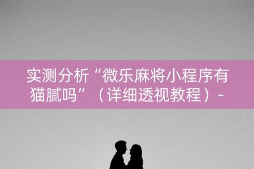 实测分析“微乐麻将小程序有猫腻吗”（详细透视教程）-哔哩哔哩