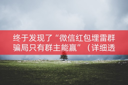 终于发现了“微信红包埋雷群骗局只有群主能赢”（详细透视教程）-哔哩哔哩