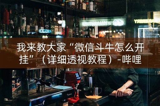 我来教大家“微信斗牛怎么开挂”（详细透视教程）-哔哩哔哩