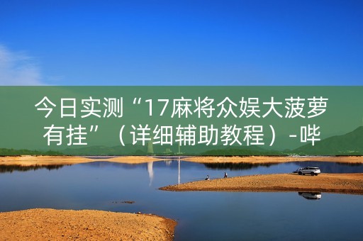 今日实测“17麻将众娱大菠萝有挂”（详细辅助教程）-哔哩哔哩