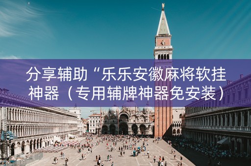 分享辅助“乐乐安徽麻将软挂神器（专用辅牌神器免安装）