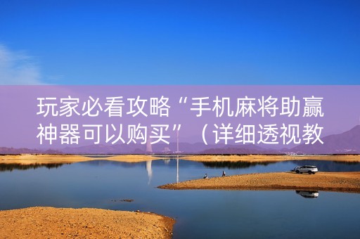 玩家必看攻略“手机麻将助赢神器可以购买”（详细透视教程）-哔哩哔哩