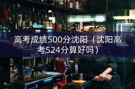 高考成绩500分沈阳（沈阳高考524分算好吗）