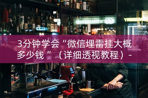 3分钟学会“微信埋雷挂大概多少钱 ”（详细透视教程）-哔哩哔哩