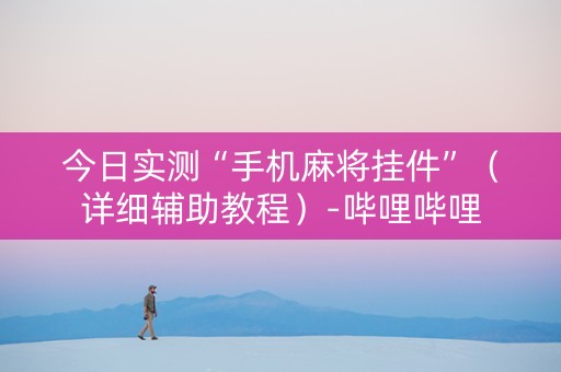 今日实测“手机麻将挂件”（详细辅助教程）-哔哩哔哩