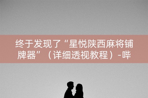 终于发现了“星悦陕西麻将铺牌器”（详细透视教程）-哔哩哔哩