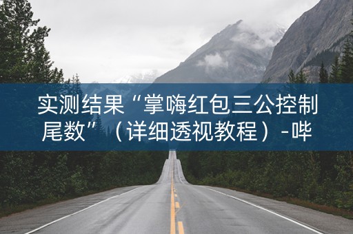 实测结果“掌嗨红包三公控制尾数”（详细透视教程）-哔哩哔哩