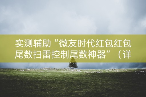 实测辅助“微友时代红包红包尾数扫雷控制尾数神器”（详细透视教程）-哔哩哔哩