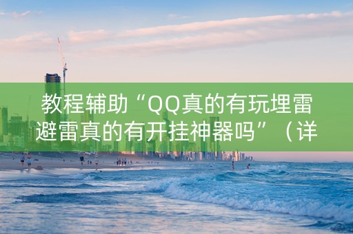 教程辅助“QQ真的有玩埋雷避雷真的有开挂神器吗”（详细透视教程）-哔哩哔哩