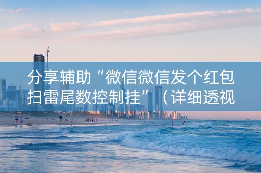 分享辅助“微信微信发个红包扫雷尾数控制挂”（详细透视教程）-哔哩哔哩