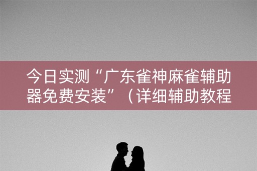 今日实测“广东雀神麻雀辅助器免费安装”（详细辅助教程）-哔哩哔哩