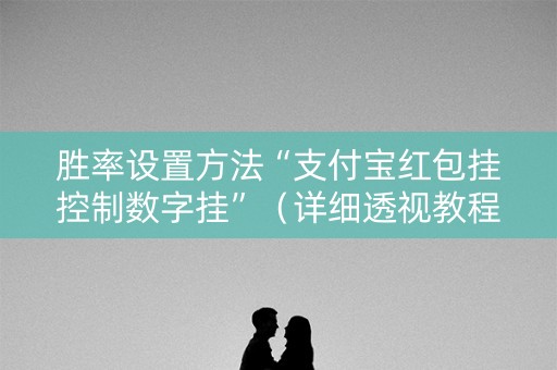胜率设置方法“支付宝红包挂控制数字挂”（详细透视教程）-哔哩哔哩