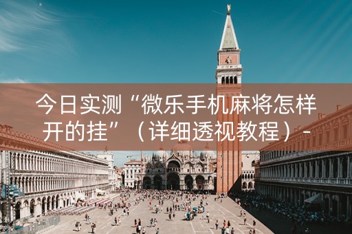 今日实测“微乐手机麻将怎样开的挂”（详细透视教程）-哔哩哔哩