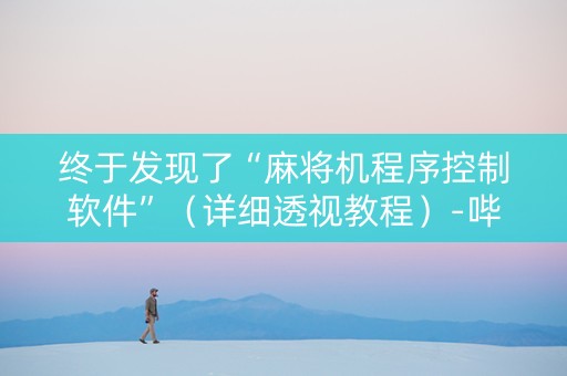终于发现了“麻将机程序控制软件”（详细透视教程）-哔哩哔哩